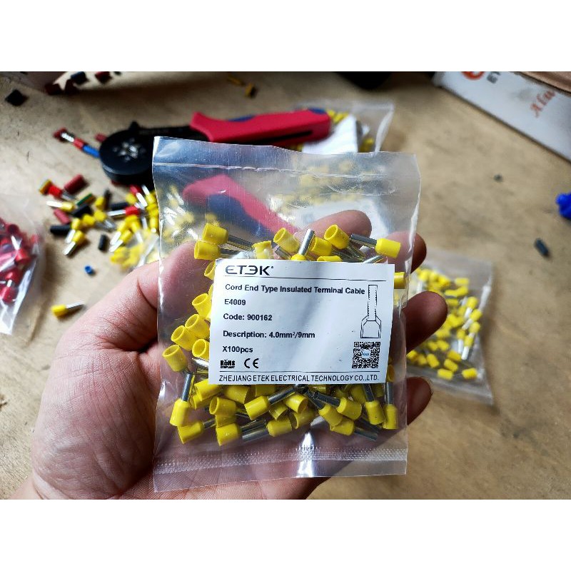 Bịch 100 cái đầu cos tròn rỗng Etek