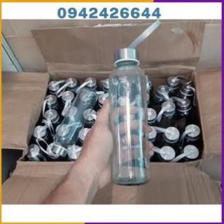 Combo 5 bình nước thủy tinh, chai detox có dây xách 500ml hh136