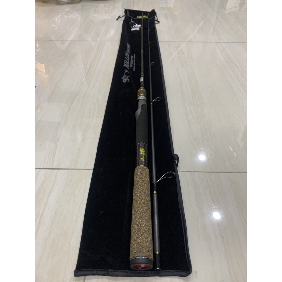 Cần câu máy đứng killer carbon khoen fuji cần câu lure 1m98