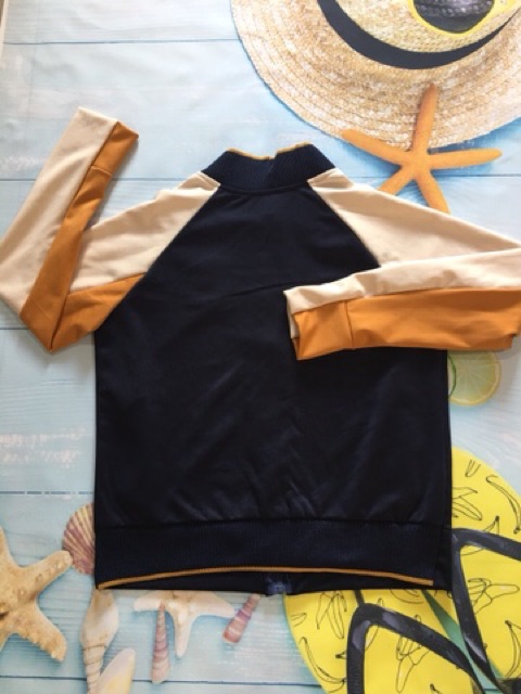 [Mã WASTMAY giảm 15% tối đa 30K đơn 150K] Áo khoác bomber tay phối cam 1 màu cá tính | BigBuy360 - bigbuy360.vn