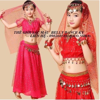 Đồ múa belly dance kim tuyến