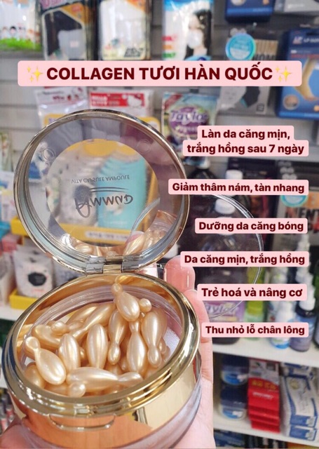 Viên Collagen tươi Ampoule Colagen Tươi Ammud 38 viên