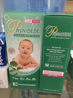 Sữa Tắm Gội Rôm Sẩy Phytobebe ( chai 100-250ml)