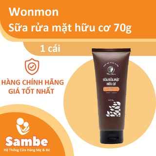 SỮA RỬA MẶT HỮU CƠ WONMOM 70GR