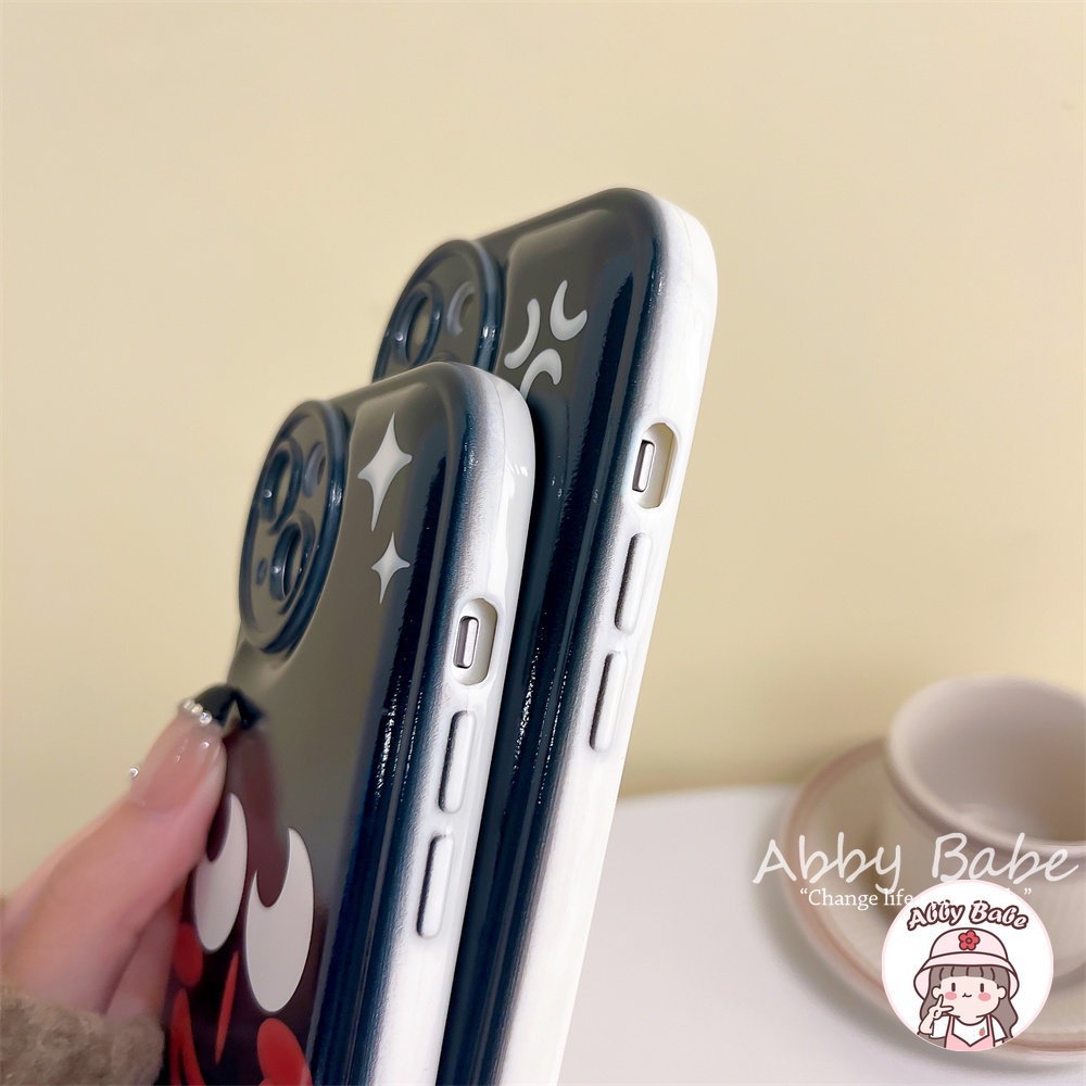 Ốp Điện Thoại TPU Mềm Bo Viền Chống Sốc Hình Mặt Cười Màu Đen Cho Iphone 11 7Plus 13 12 11 Pro Max X XS 12 13 XR