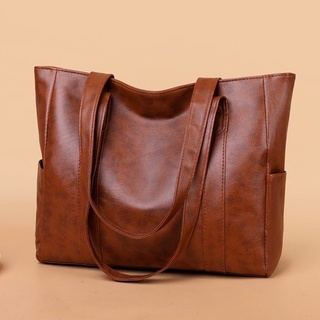 Image of Tote Bag Women Leather Handbag Shoulder bag Fashion Simple Large Capacity Shoulder Bag
