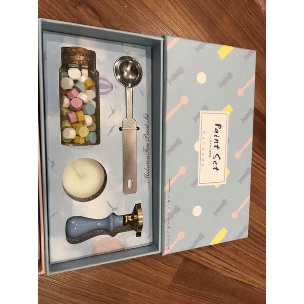 🌟  🌟 Set hộp con dấu và sáp niêm pastel trang trí thiệp handmade, bullet journal đáng yêu