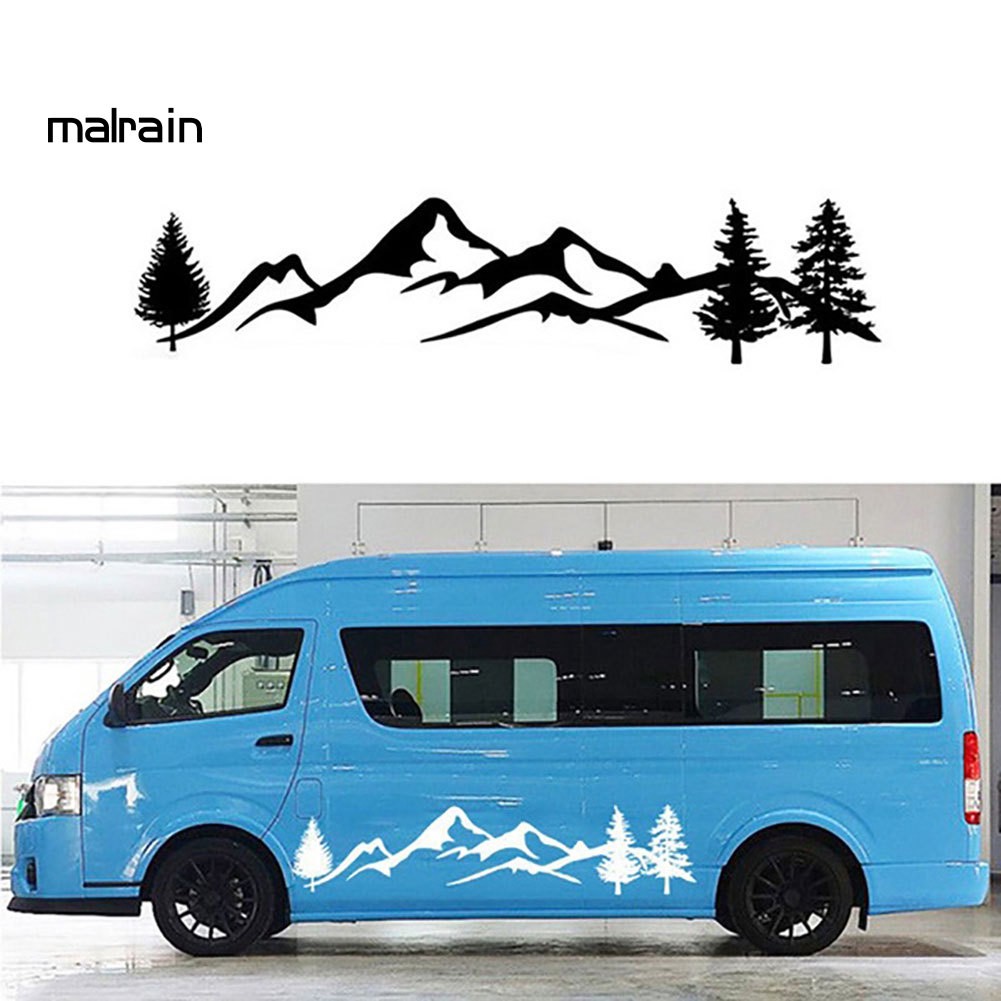 Miếng dán phản quang hình cây và núi trang trí xe hơi SUV RV