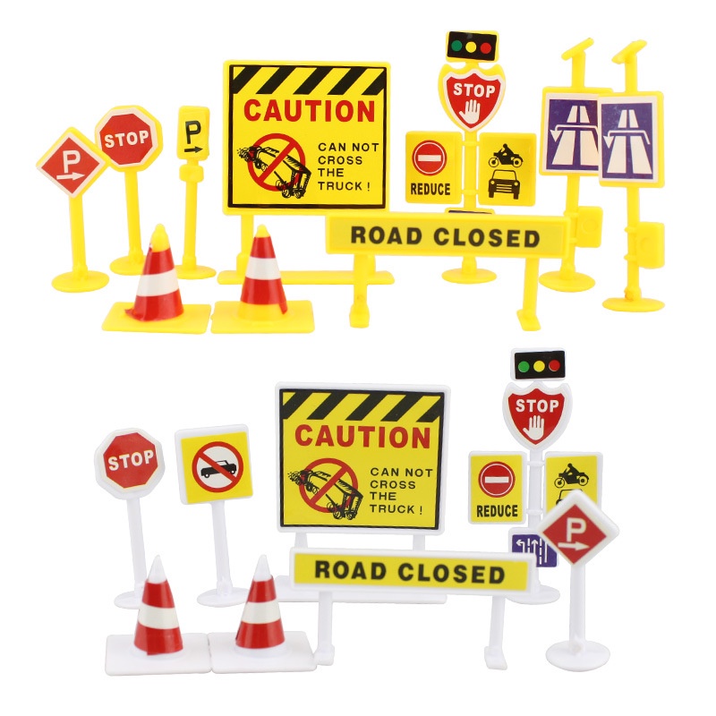 Set Đồ Chơi Xe Công Trường Trang Trí Bánh Kem Cho Bé