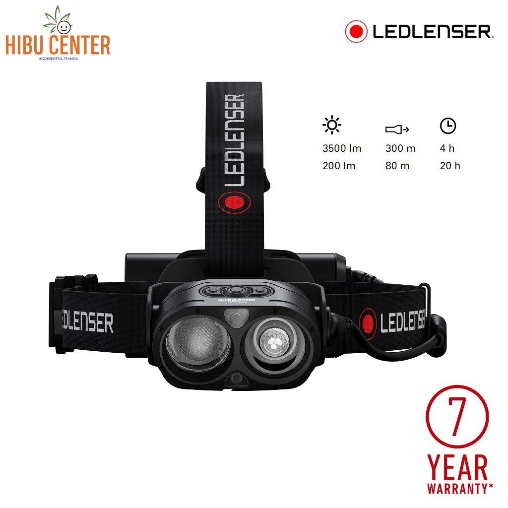 Đèn Pin Đội Đầu LEDLENSER H19R Core 3500 Lumens, Gồm 2 Bóng Đèn Hiệu Năng Cao, Sạc Nam Châm – Hàng Chính Hãng HIBUCENTER