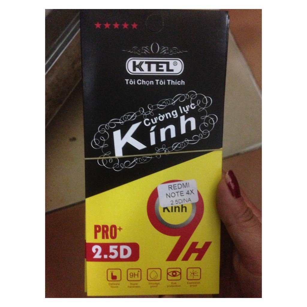 kính cường lực cho XIAOMI REDMI note 4X