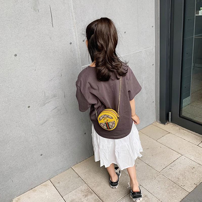 Túi đeo chéo da PU in hoa dễ thương cho bé gái