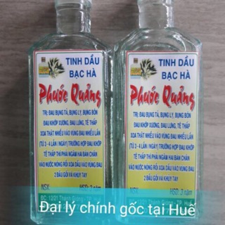 Tinh dầu bạc Hà nguyên chất Phước Quảng chính gốc Huế 60ml