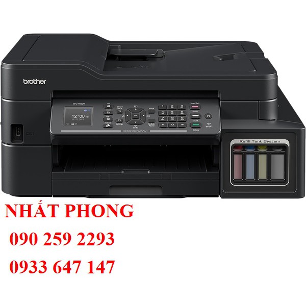 Máy in phun màu Brother MFC-T910DW (In 2 mặt,scan,copy,fax,Wifi)