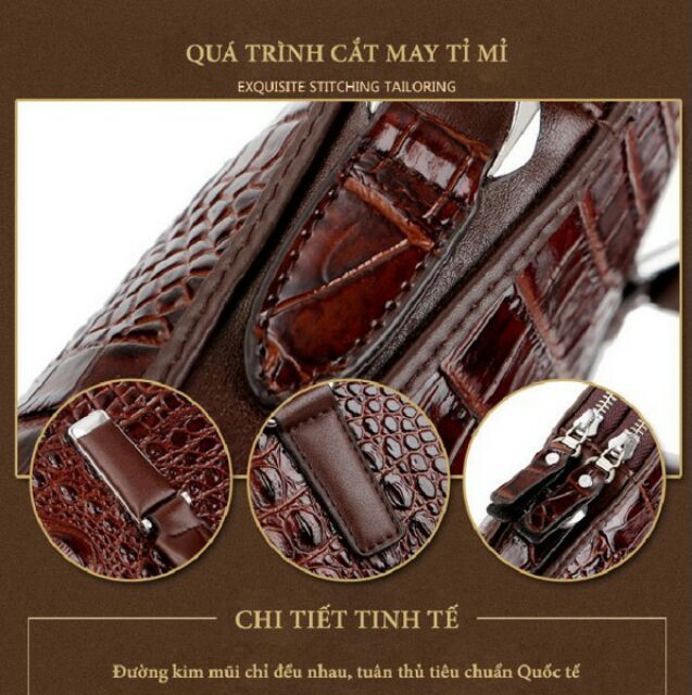 Cặp da cá sấu 1676 | BigBuy360 - bigbuy360.vn