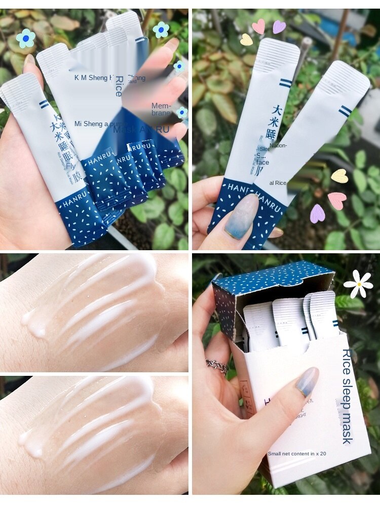 Mặt Nạ Ngủ Tinh Chất Gạo Chăm Sóc Da Giúp Dưỡng Ẩm Cấp Nước Và Thu Nhỏ Lỗ Chân Lông
