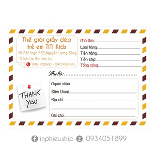 Phiếu giao hàng in tên 400 tờ MS29