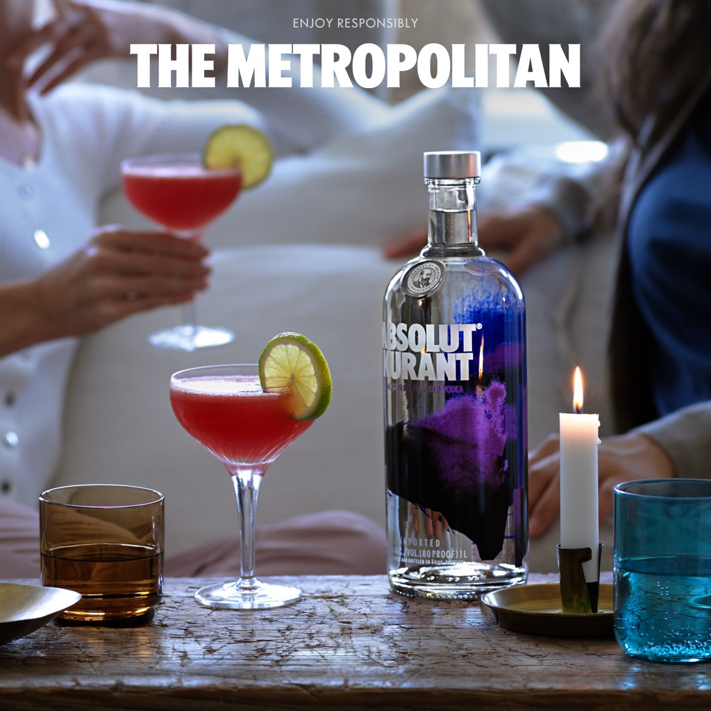 Rượu Absolut Kurant Nồng Độ Alc 40% 700ml [Vodka] Không Kèm Hộp