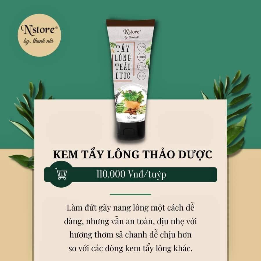 Combo Kem Tẩy Lông Thảo Dược Và Mỡ Trăn Nguyên Chất