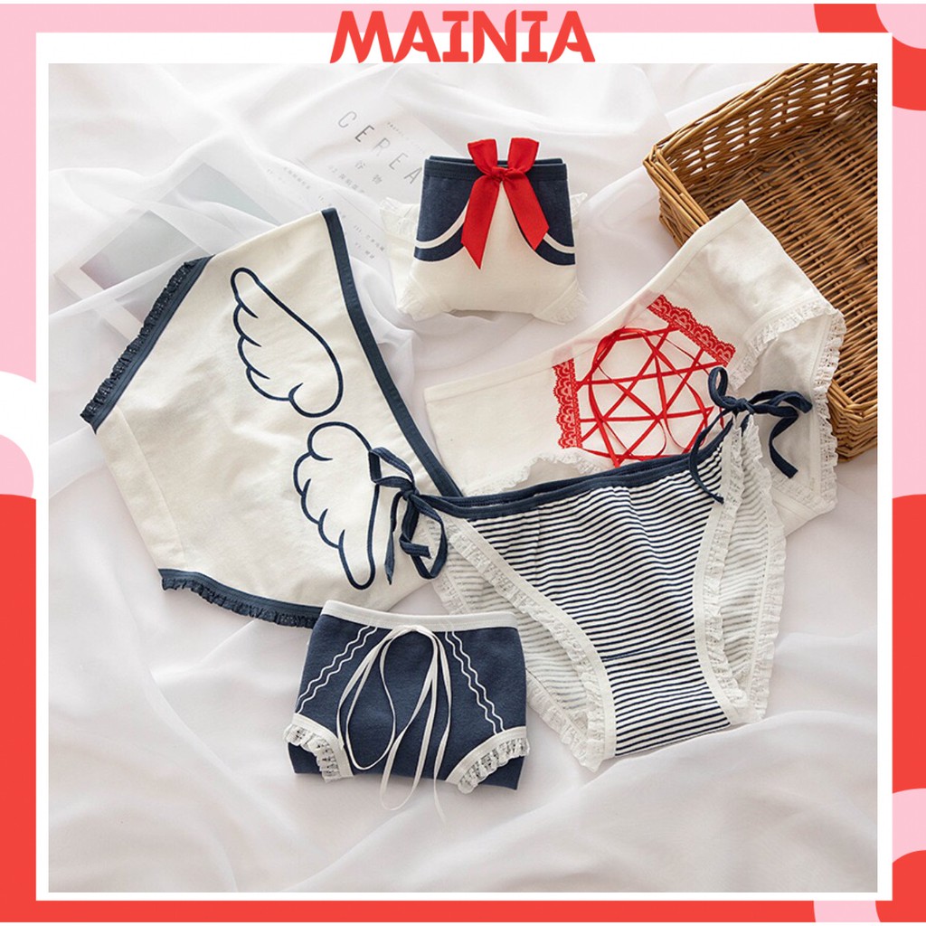 Quần Lót Nữ Cotton Hoạ Tiết Hoạt Hình Siêu Dễ Thương Chíp Nữ Cotton Xinh Xắn Cao Cấp Mainia Shop