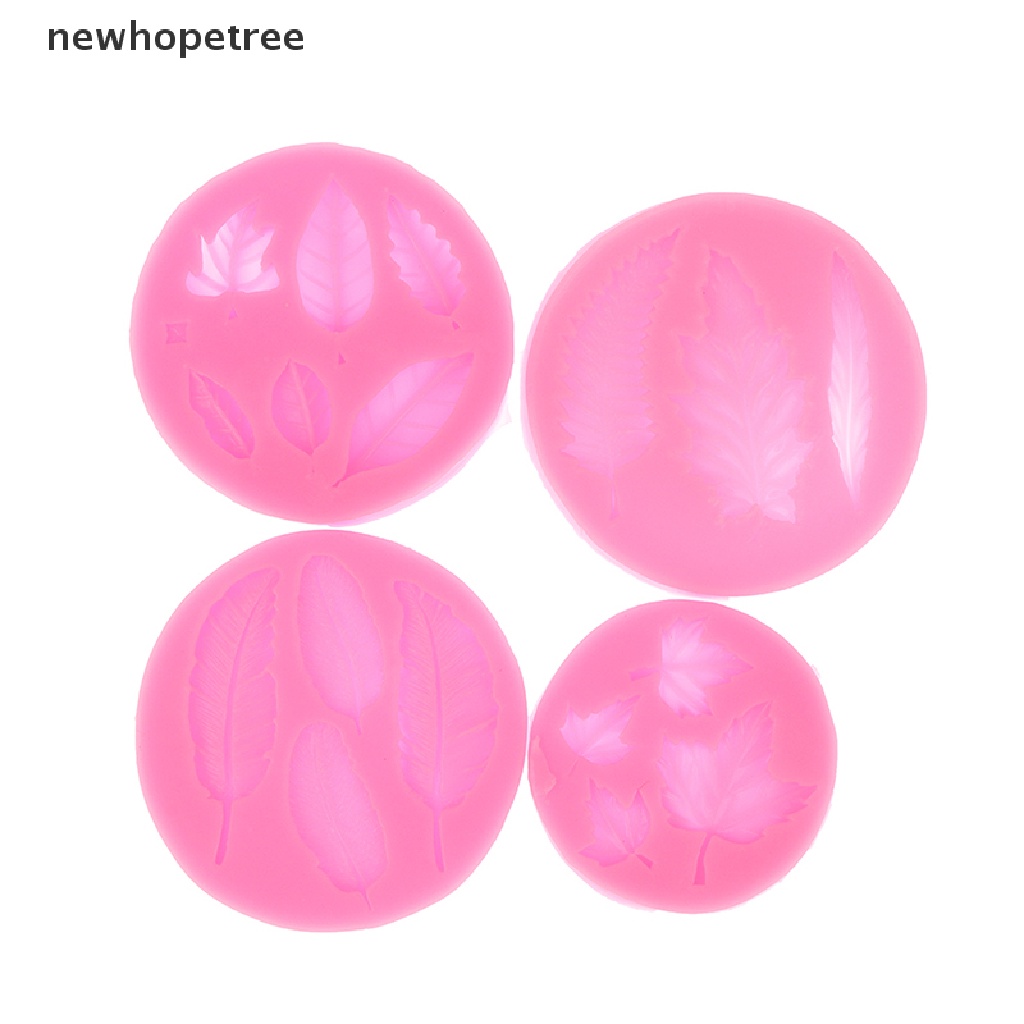 Khuôn Silicone Làm Kẹo Đường Hình Chiếc Lá DIY