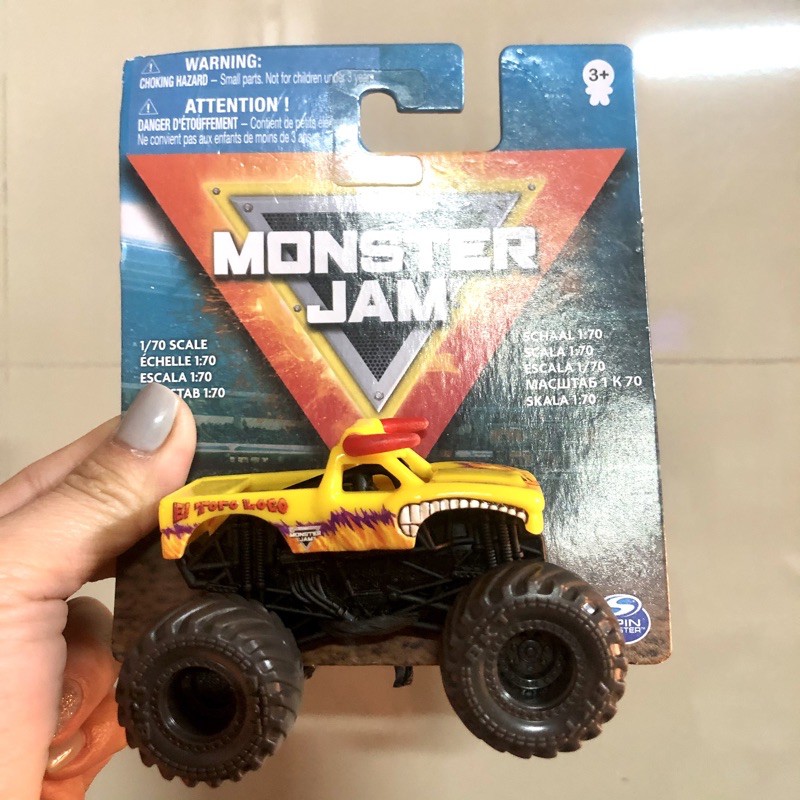 Xe Monster Jam mẫu mới tỉ lệ 1:70