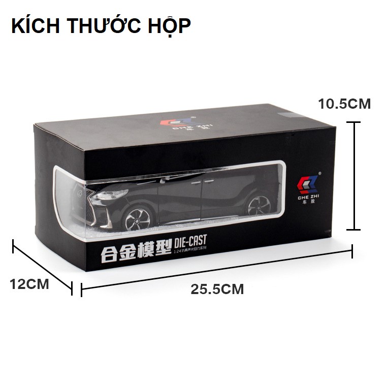 Mô hình xe ô tô Lexus LM300H tỉ lệ 1:24 xe đồ chơi trẻ em bằng kim loại có âm thanh và đèn