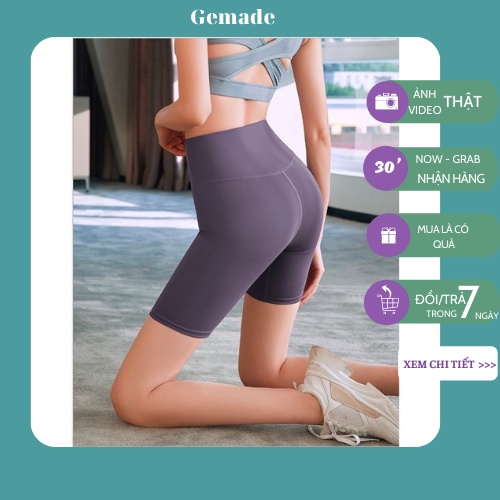 Quần leggings lửng cho nữ tập thể thao co dãn tốt dáng ôm - quần legging cao cấp cạp cao gen bụng M02