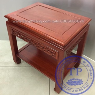 Đôn Kê Tượng chữ Nhật gỗ gụ 35x50 cao 50