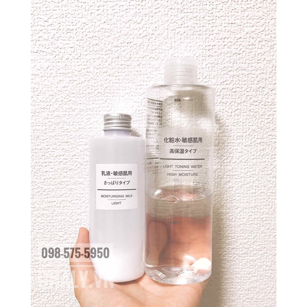 Nước hoa hồng Muji Light Toning Water cho DA NHẠY CẢM. Hàng Nhật nội địa, đang có giá tốt