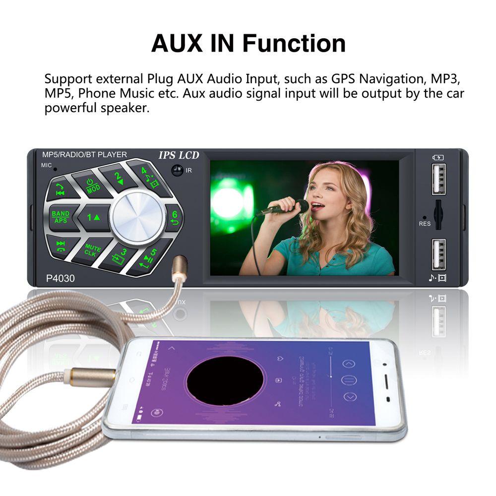 Máy Nghe Nhạc MP5 PISTA Tích Hợp Camera Gắn Kính Chiếu Hậu Xe Hơi