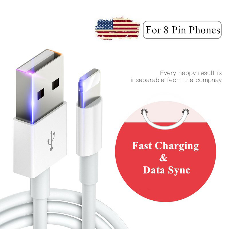 Dây Cáp Sạc Nhanh Có Đèn Led Thông Minh Chất Lượng Cao Cho IP/Type-C/Micro