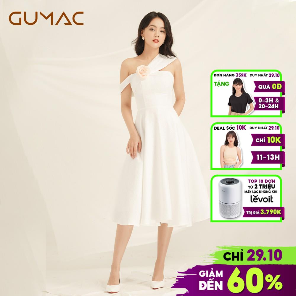 Đầm Luxury rớt vai DVA808 GUMAC