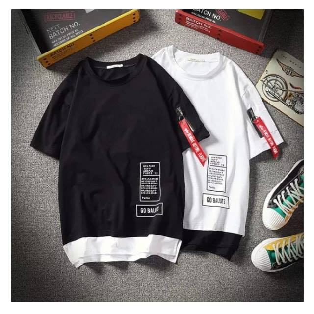 [Video thật] Áo thun tay lỡ phối viền cotton thoáng mất layout (unisex nam nữ đều mặc được) | BigBuy360 - bigbuy360.vn