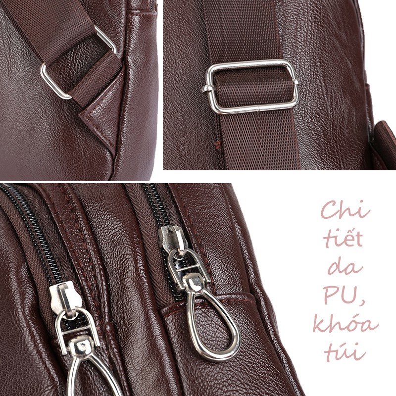 Túi đeo chéo da nam nữ cao cấp, da mềm bóng dùng đi làm, đi chơi, thể thao TDC105 | BigBuy360 - bigbuy360.vn