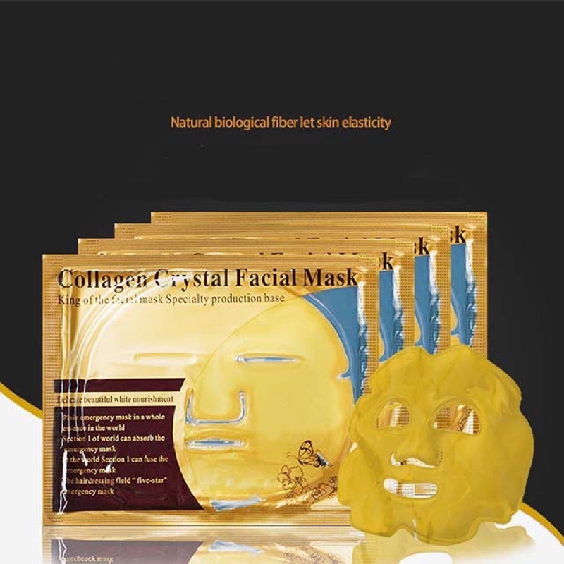 Combo 15 Miếng Mặt nạ vàng 24k Nano Collagen,dưỡng trắng da,cấp ẩm