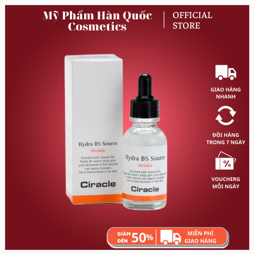 Serum Dưỡng Ẩm B5 / 𝘍𝘳𝘦𝘦𝘴𝘩𝘪𝘱 / Tinh Chất Làm Trắng Chống Nhăn, Căng Bóng Da Ciracle Hydra B5