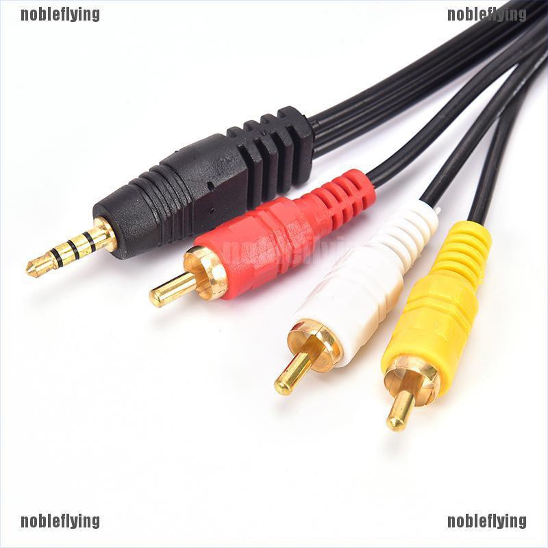 Cáp Chuyển Đổi Âm Thanh Từ Aux Male 3.5mm Sang 3 Rca Av