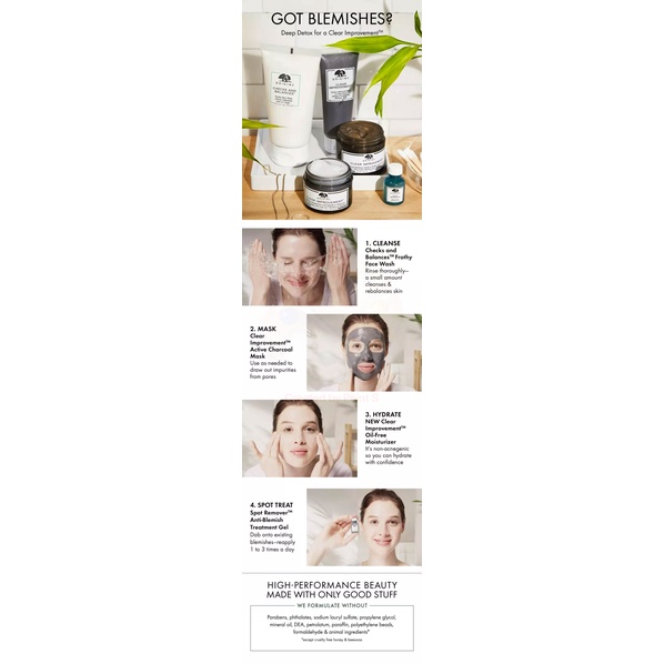 ORIGINS  Mặt nạ than hoạt tính CClear Improvement® Active Charcoal Mask to Clear Pores