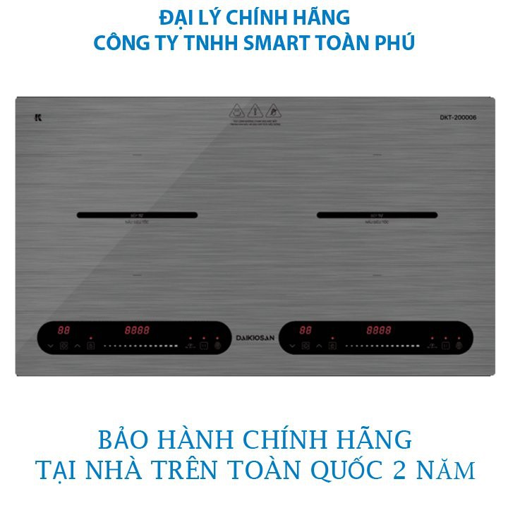 Bếp từ đôi cao cấp chính hãng Daikiosan DKT-200006