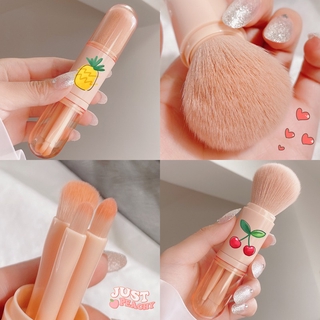 [Hàng mới về] Cọ trang điểm với hai đầu thiết kế 4 trong 1 để bắt sáng cho mắt/ má hồng thu gọn tiện dụng  Nội Địa Trung