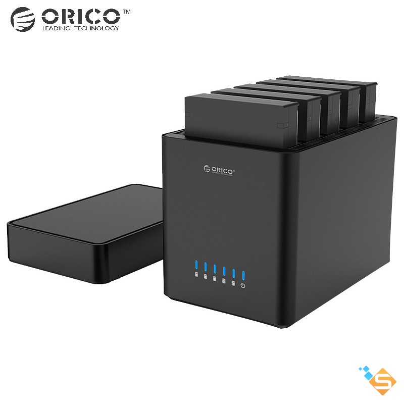 Hộp Đựng Ổ Cứng 5 Khe 2 Khe ORICO 3.5&quot; SATA 3 USB 3.0 Type B DS200U3 DS500U3 Hot-Swap - Bảo Hành 1 Năm