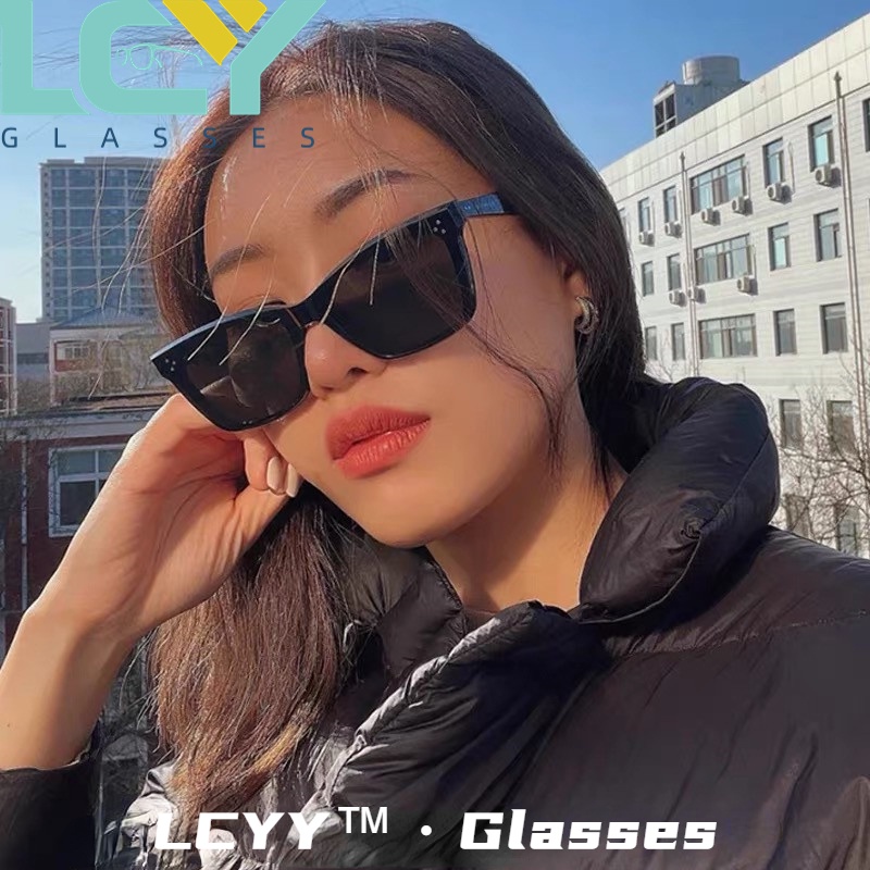LCYY new Korean fashion trend small frame cat's eye sunglasses net red street glasses/142