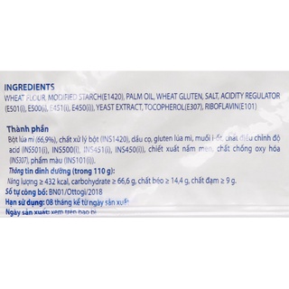 Mì Không Gói Gia Vị Ottogi 110G