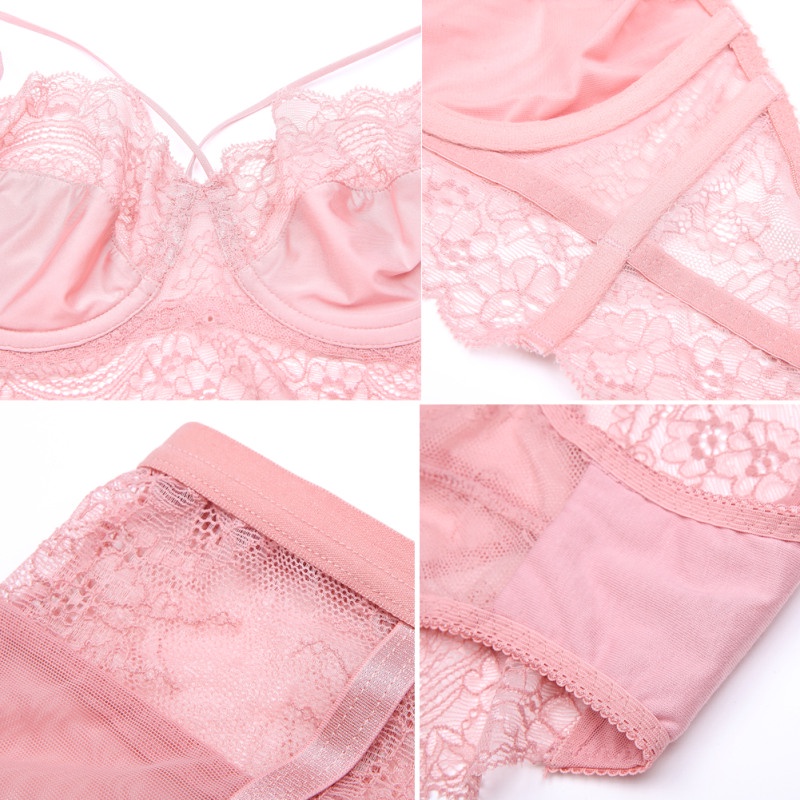 Bộ đồ lót VARSBABY v694 32-38bcd siêu mỏng gợi cảm cho nữ plus size