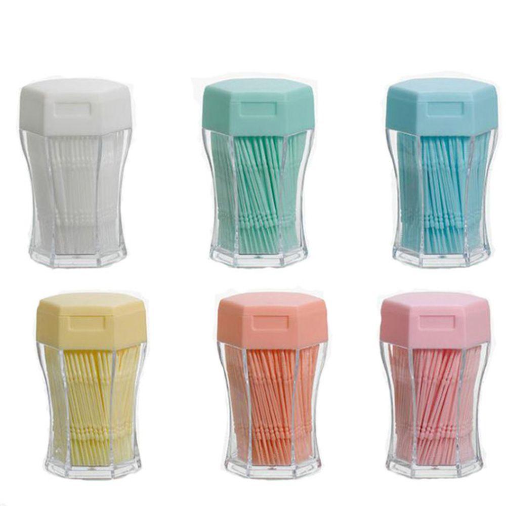 Tăm Xỉa Răng Nhựa Mềm 6.2Cm Màu Kẹo Dùng Một Lần