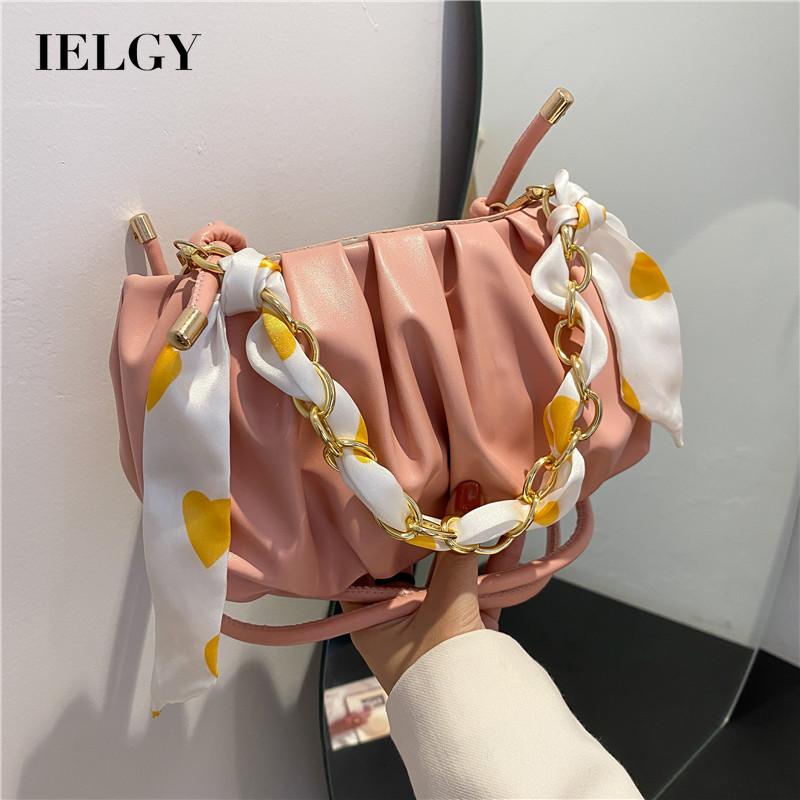 Túi Đeo Chéo Bằng Lụa Màu Sắc Retro Phong Cách Phương Tây