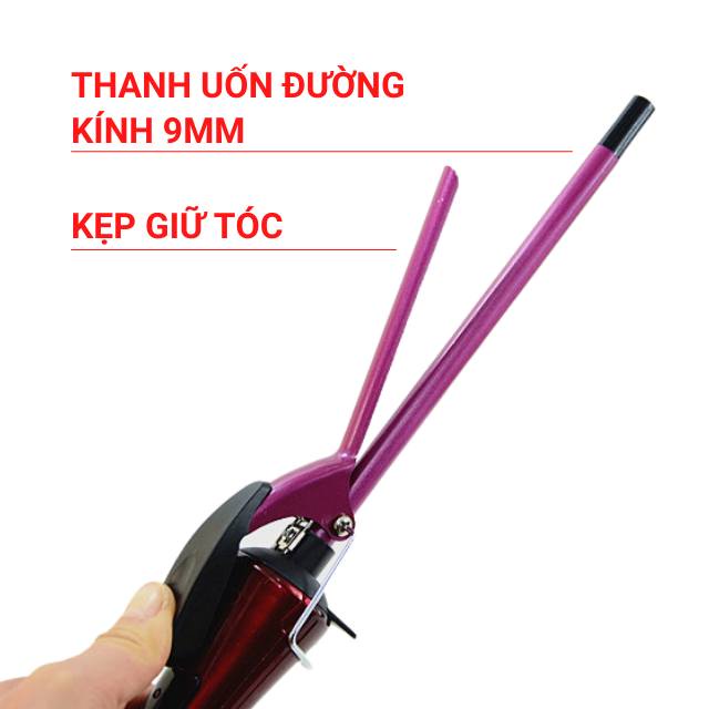 Máy Uốn Tóc Xoăn Mini Làm Xoăn Cho Nam Nữ Thanh Uốn 9mm 2 Mức Nhiệt Độ Nóng Nhanh Bảo Hành 1 Năm JD2051