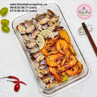 Khay thủy tinh 800ml - khay thủy tinh