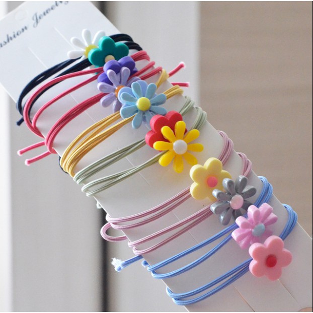 Dây Thun Cột Tóc Độ Co Giãn Cao DIY Kèm Dây Thun Cột Tóc